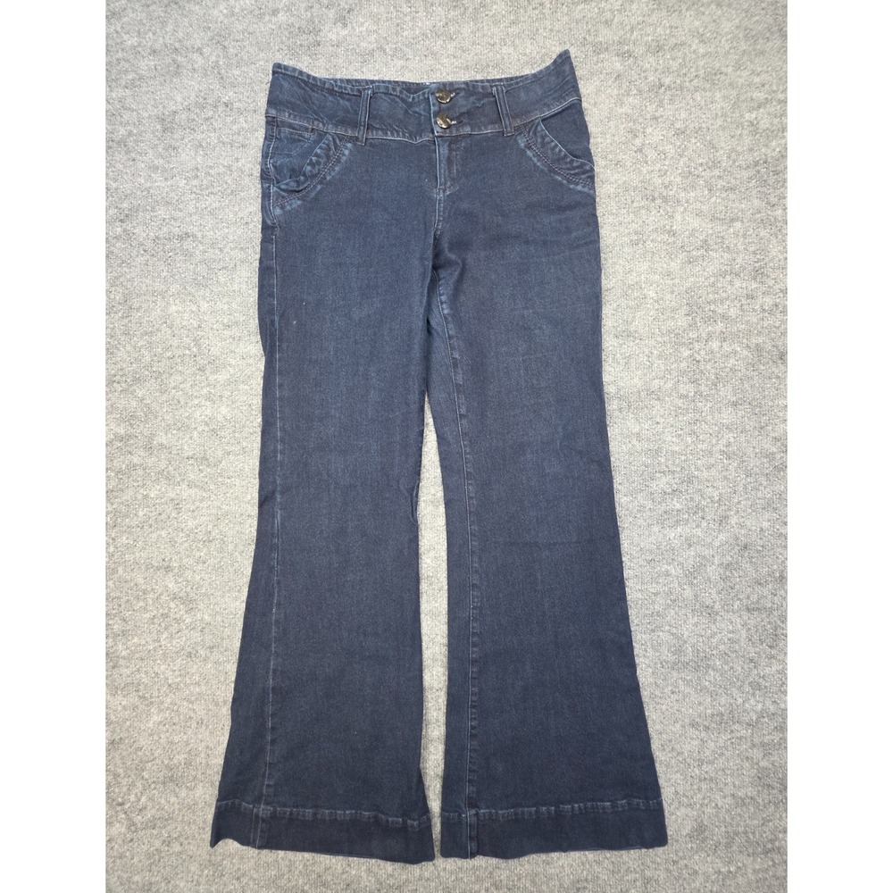 Nine: In the Morning Bootcut Pants Men's 30 x 31 Blue Denim Flare Stretch Italy